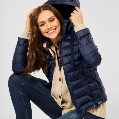 Cecil Navy Quilted Jacket