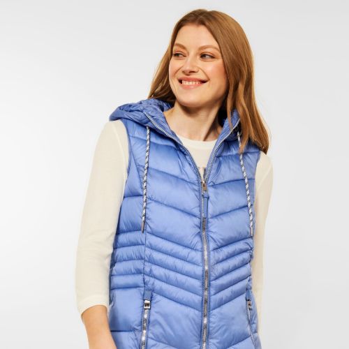 Cecil Blue Quilted Look Gilet