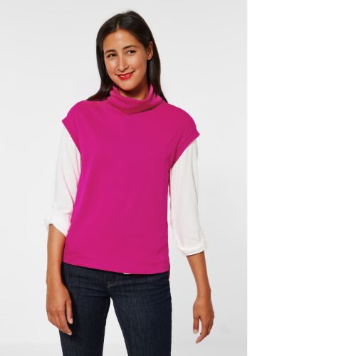 StreetOne Pink Short Sleeve Sweater