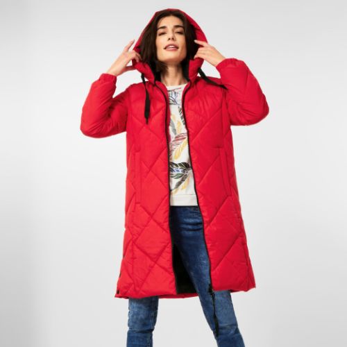 Cecil Diamond Quilted Coat