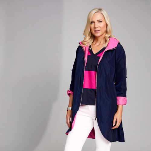 Peruzzi Navy And Pink Coat