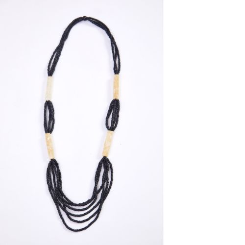 Naya Bead String Oblong Necklace