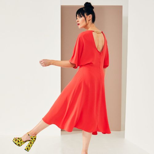 Kate Cooper Coral Swing Dress