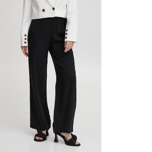 BYOUNG BLACK FULL LENGTH TROUSERS