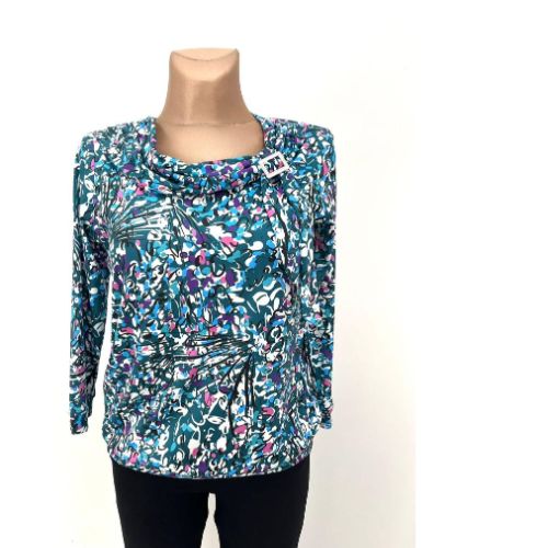 YEW Teal Print Top