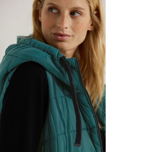 Cecil long-cut (XL quilted only) green Shop - forest gilet Fashion Magees