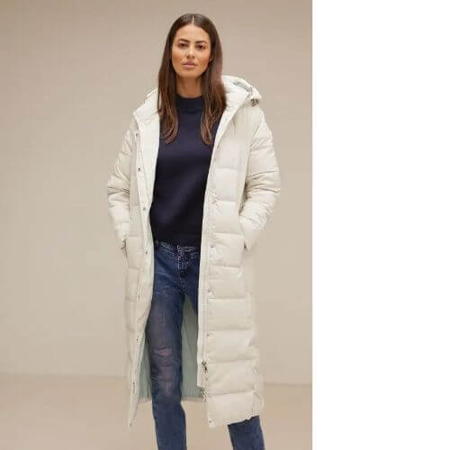 Street One Snow Cream Water Repellent Coat (size 12 Only)