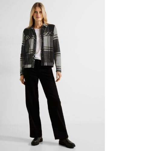 Cecil jacket Fashion Shop Magees jacquard check -