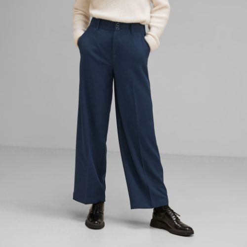 Street One Twill Casual Fit Light Navy Trouser