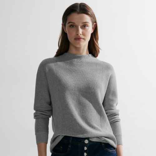 Cecil Grey Textured Sweater