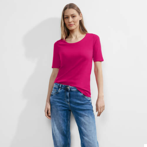 Cecil Pink Sorbet 100% Cotton T-shirt