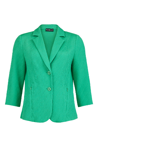 Habella Jacket In Green, Cream & Navy