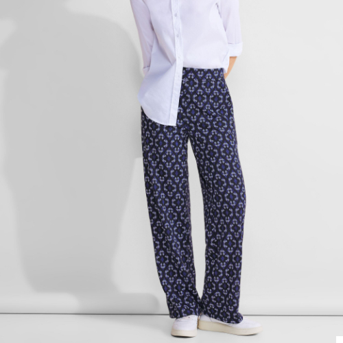 Street One Casual Fit Jacquard Trouser