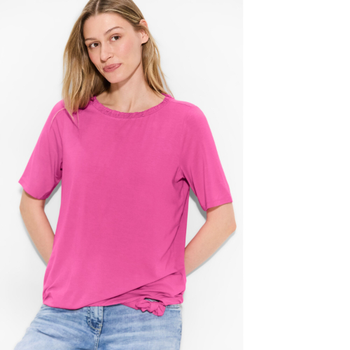 Cecil Pink T-shirt With Boat Neckline