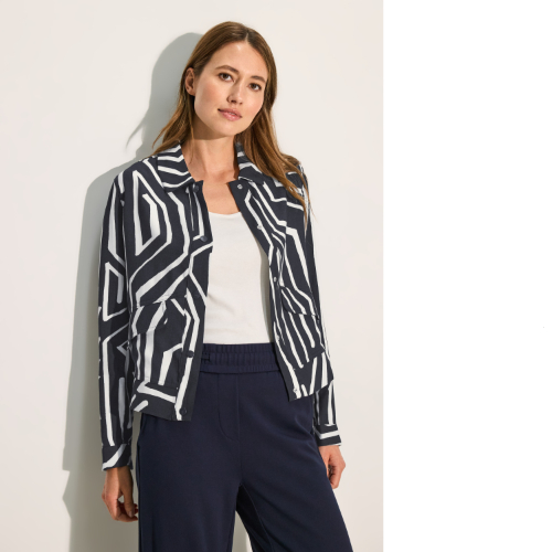 Cecil Navy Print Jacket