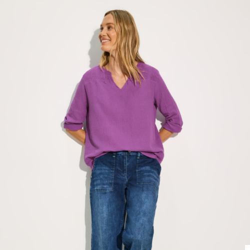 Cecil Iced Violet Tunic Top