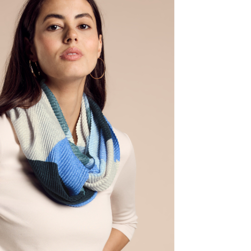 Street One Pleated Loop Scarf