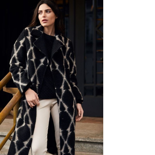 Peruzzi Print Wool Coat