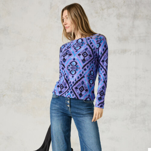 Cecil Cosy Graphic Pattern Top