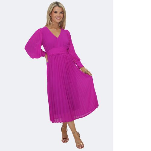 Kate And Pippa Fuchsia Hannah Dress