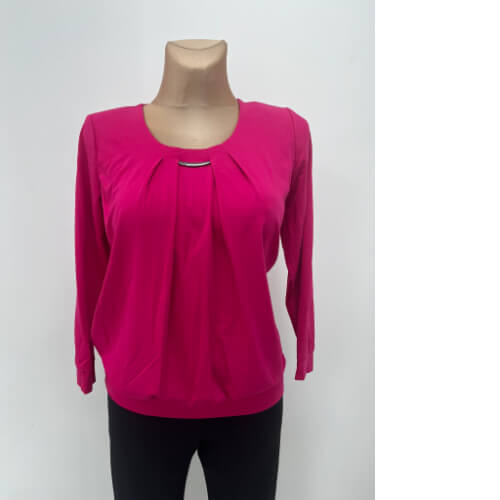 Yew Cerise Roundneck Top