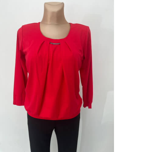 Yew Red Roundneck Top