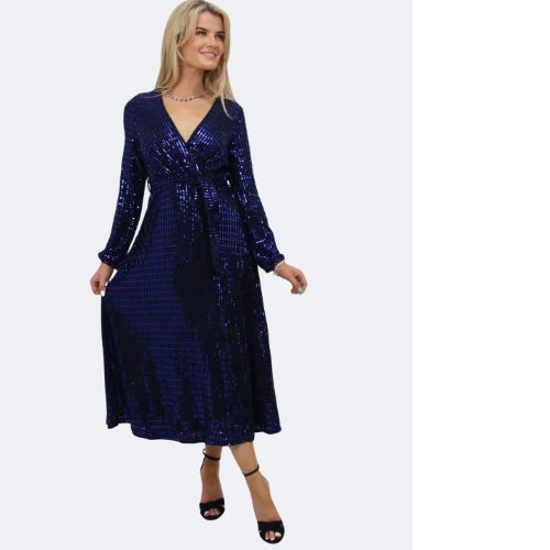 Kate & Pippa  Royal Blue Sparkle Kylie Dress