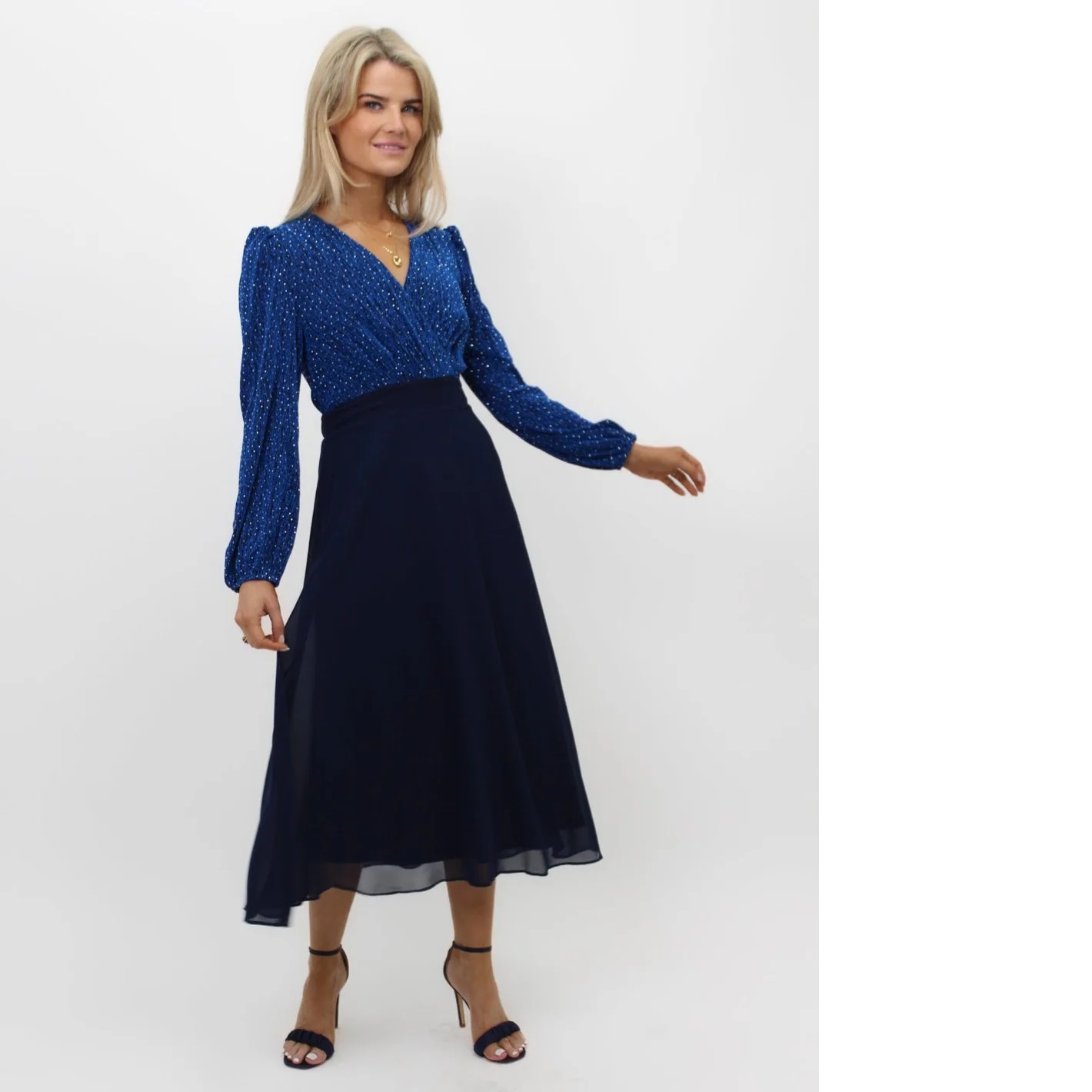 Kate & Pippa Monroe Navy Midi Dress