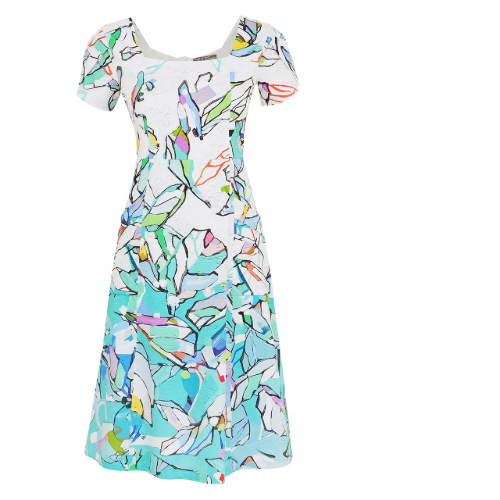 Dolcezza Aqua Print Dress