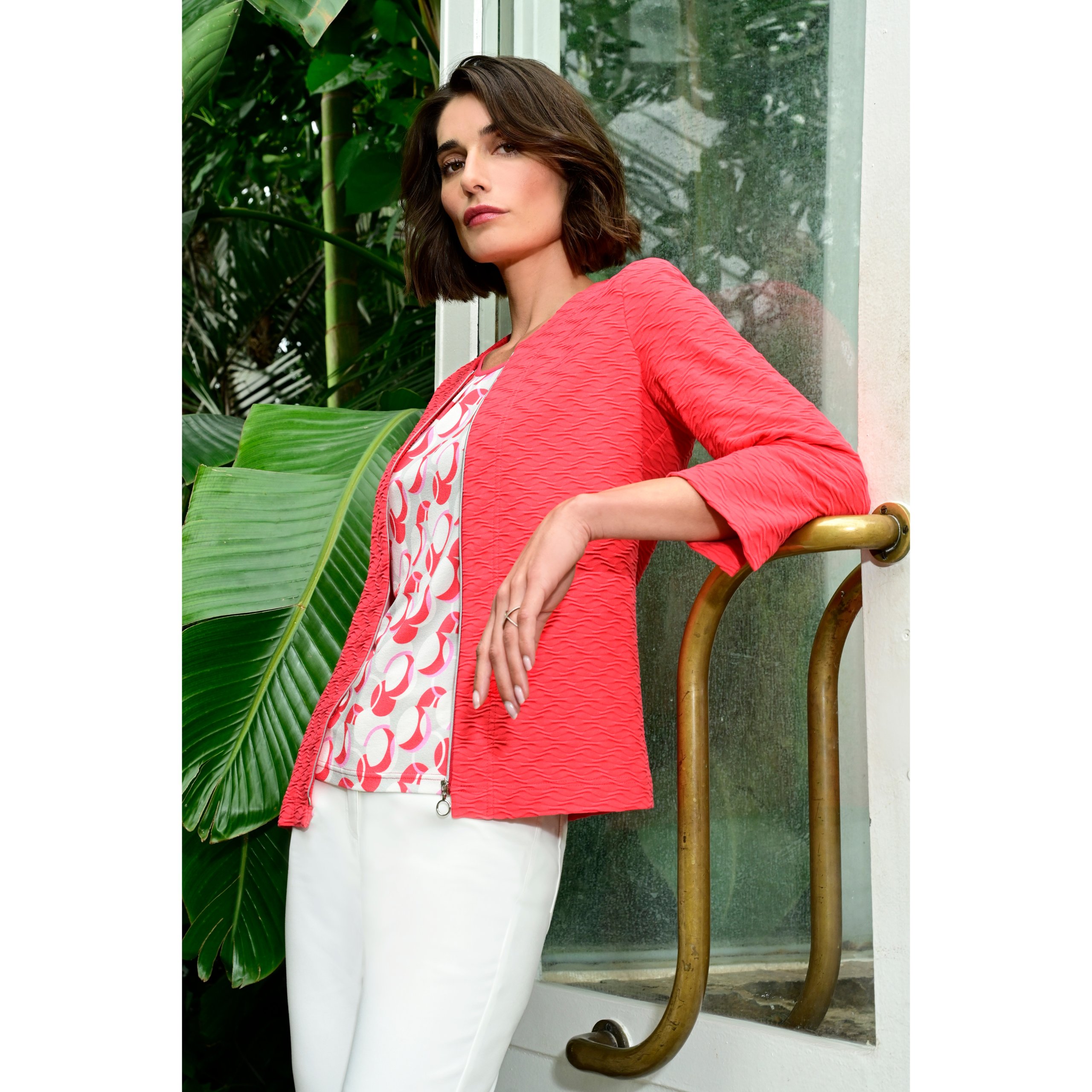 Habella Coral Print Top
