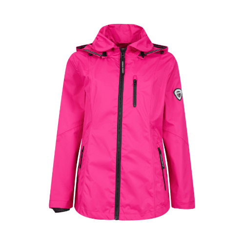 Normann Waterproof Hooded Jacket (White, Blue & Pink)