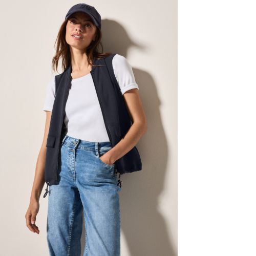 Cecil Navy Soft Modal Gilet