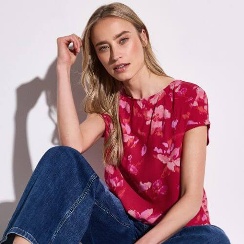 Street One Material Mix Top