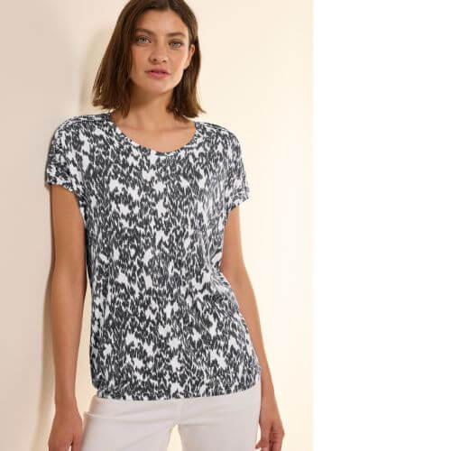 Cecil Minimal Print Top