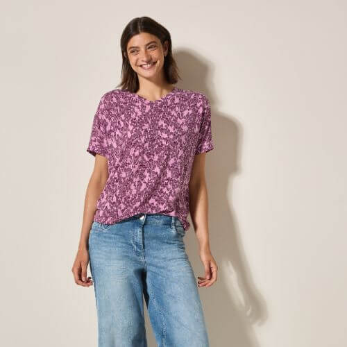 Cecil Burn-out Print Top