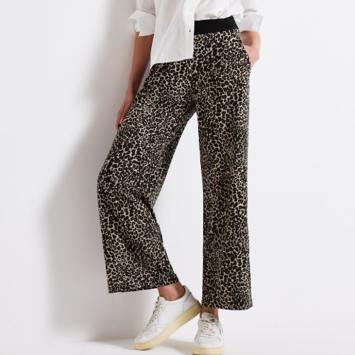 Street One Jersey Trousers With Leopard Pattern