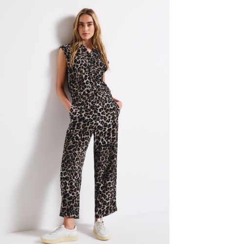 Street One Leopard Print Jumpsuit