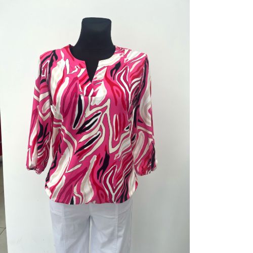 Yew Pink Print Top