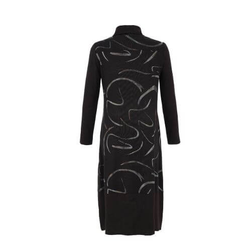 Dolcezza Black Print Dress - Image 3