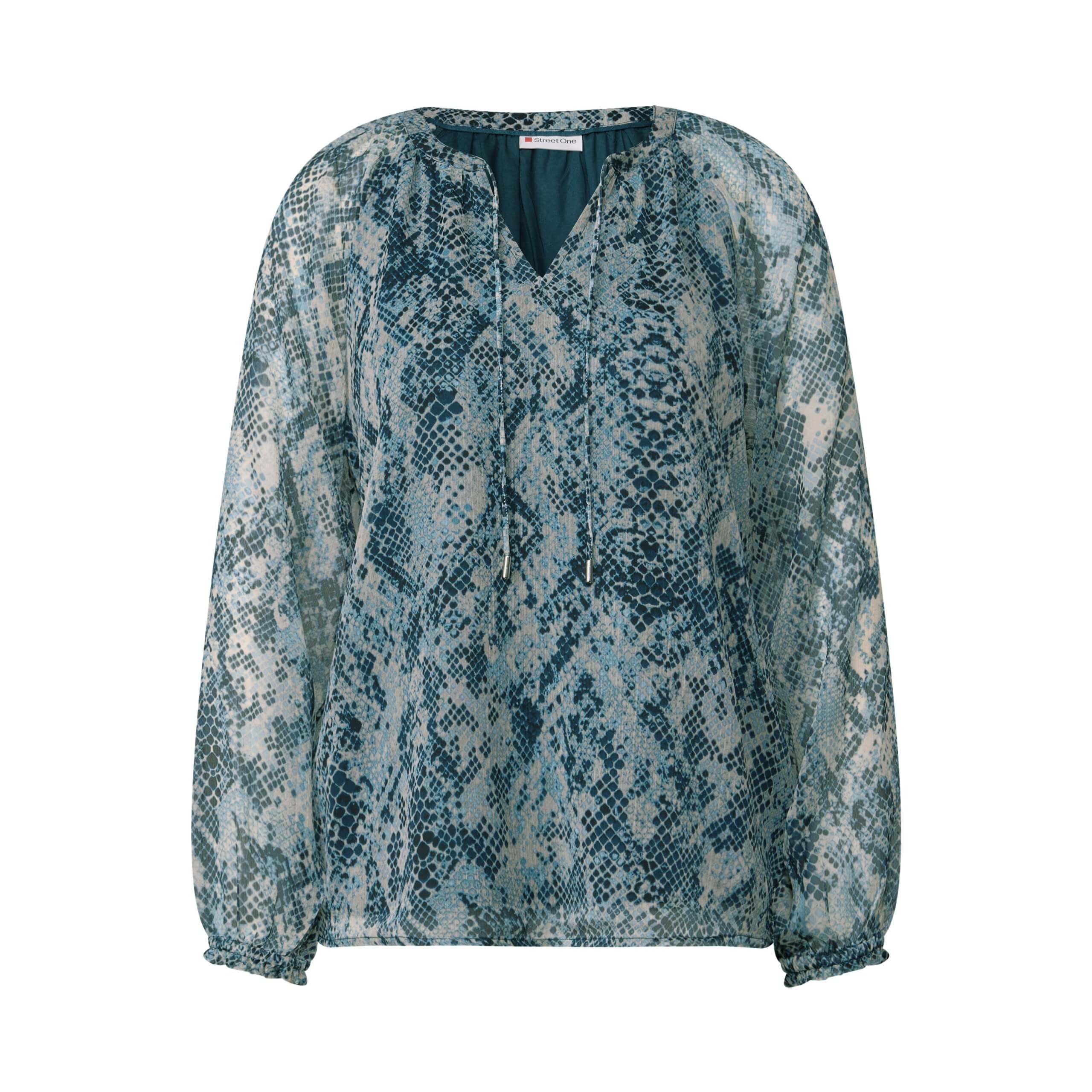 Street One chiffon snake print top - Image 4
