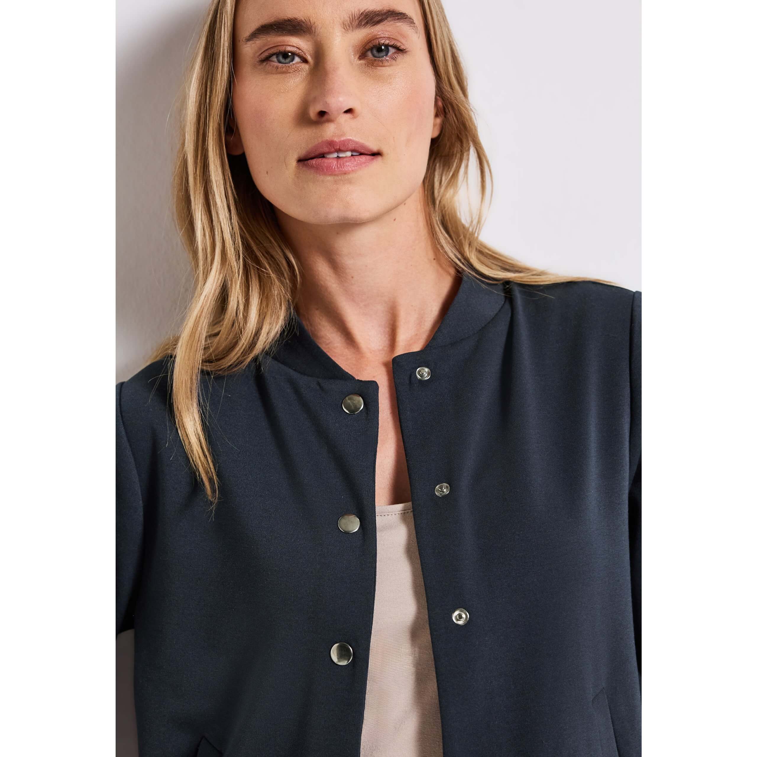 Street One navy sweat jacket - Image 6