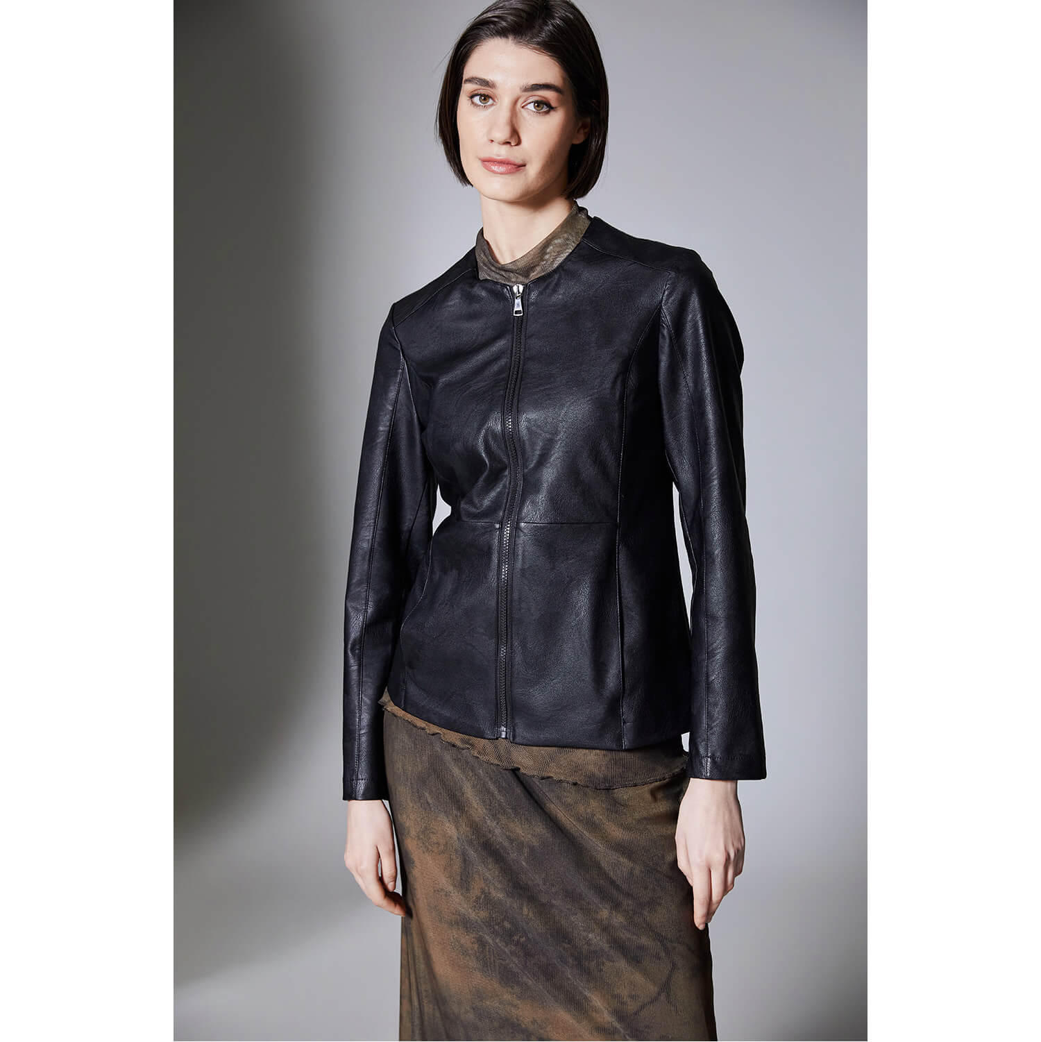 Peruzzi Black PU Jacket - Image 3