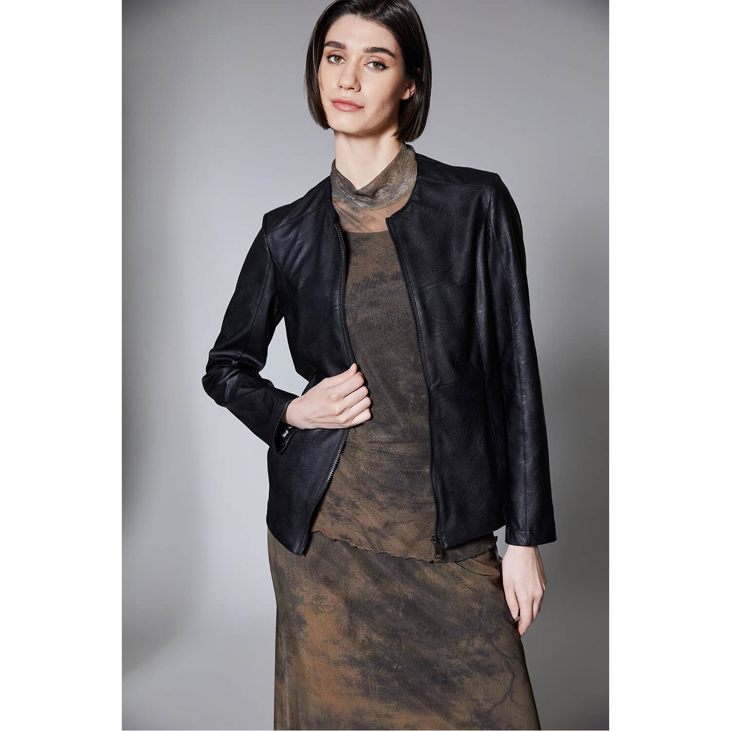 Peruzzi Black PU Jacket - Image 5