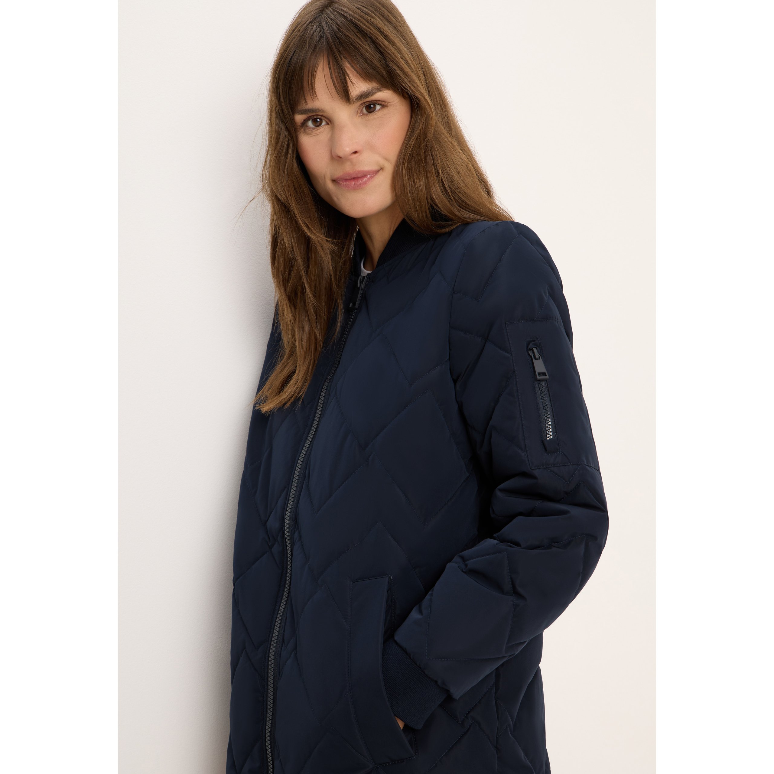 Cecil navy longline jacket - Image 6