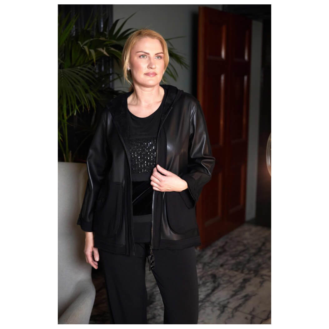 Ora Leatherette Jacket