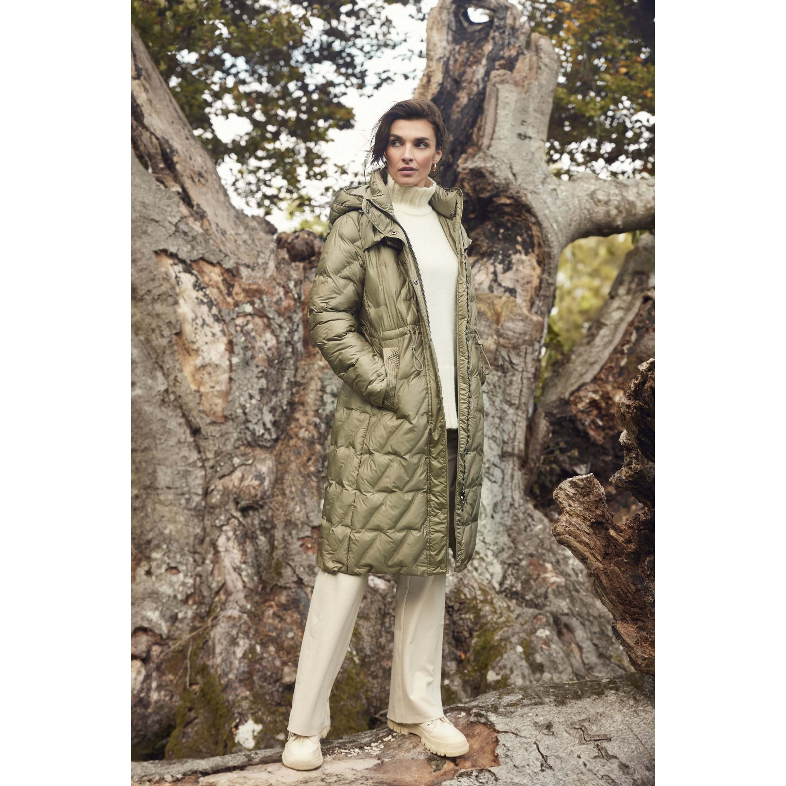 Frandsen Green Puffer Coat