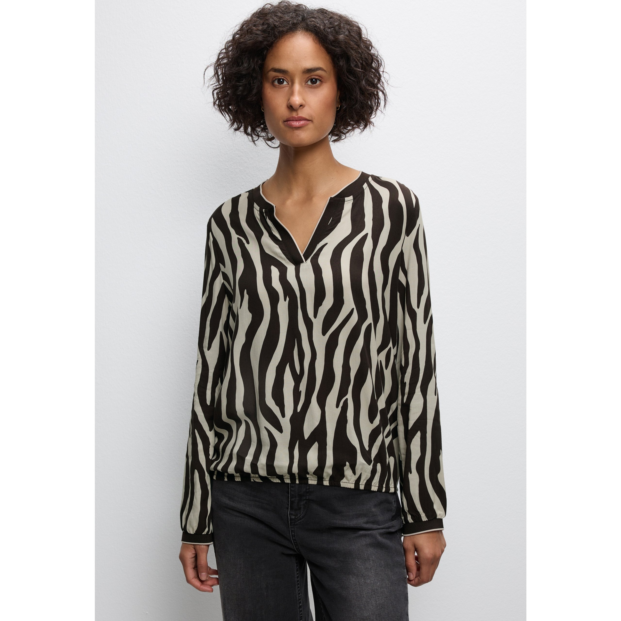 Street One Animal Print Tunic Top