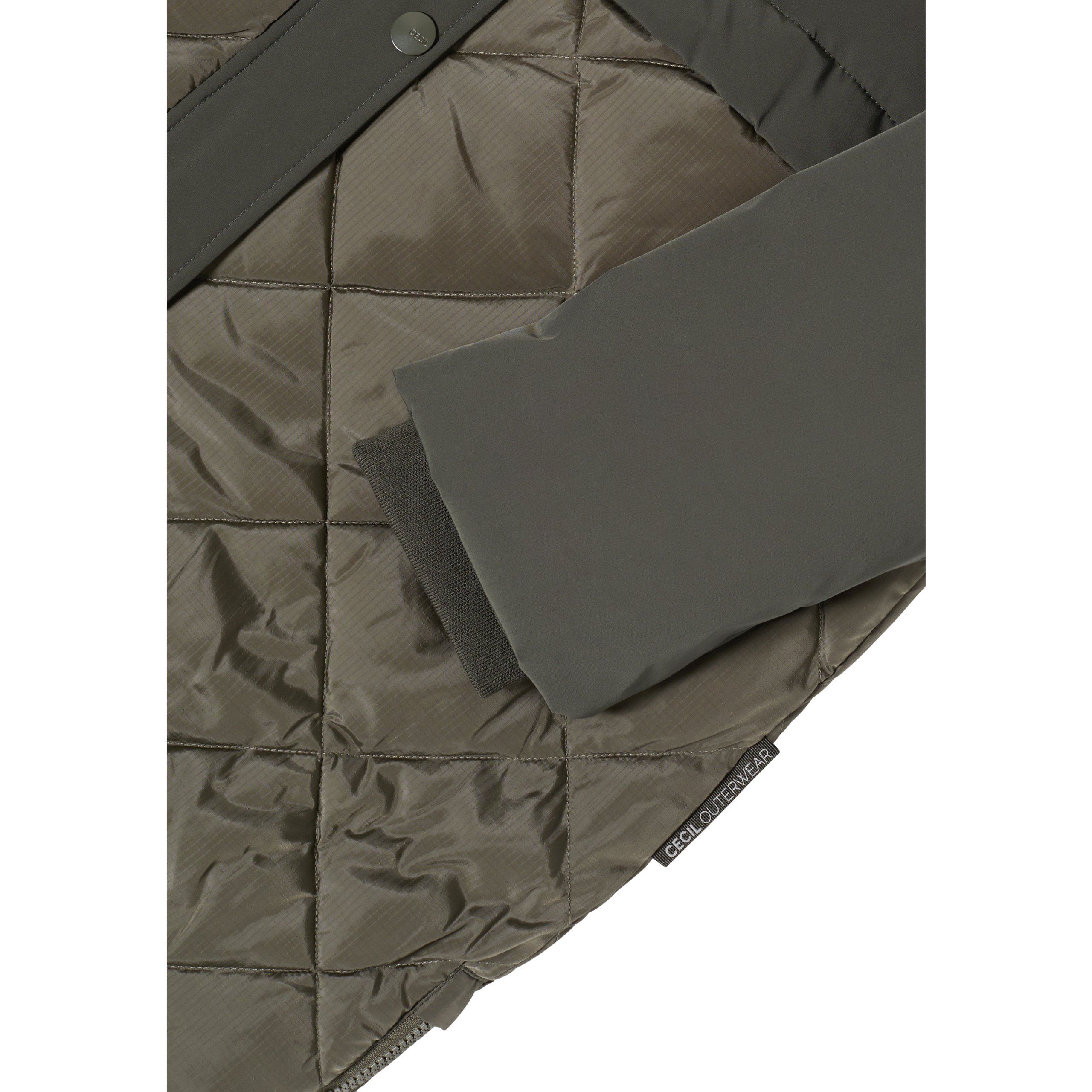Cecil olive material mix coat - Image 5