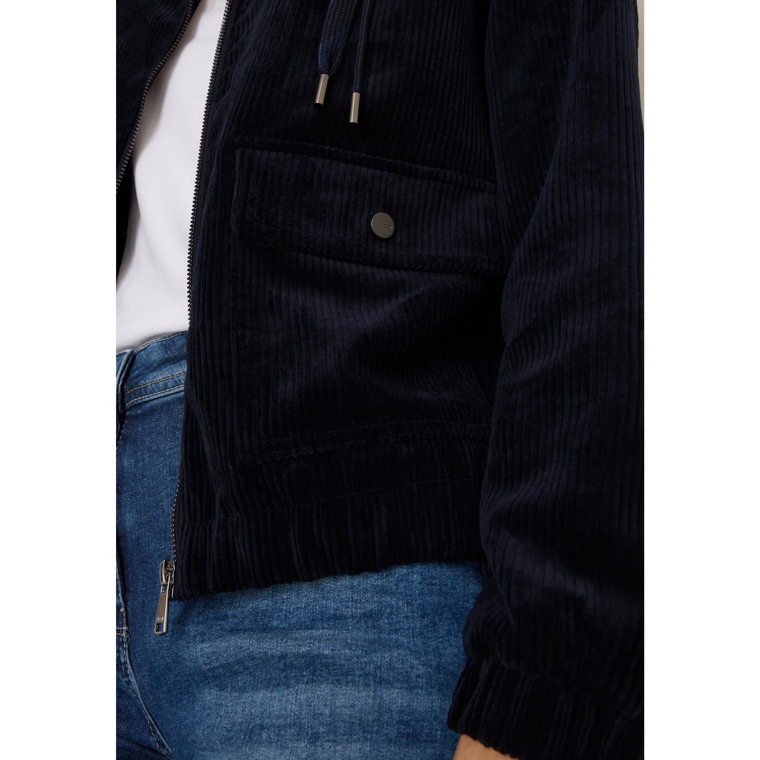 Cecil navy corduroy jacket - Image 7