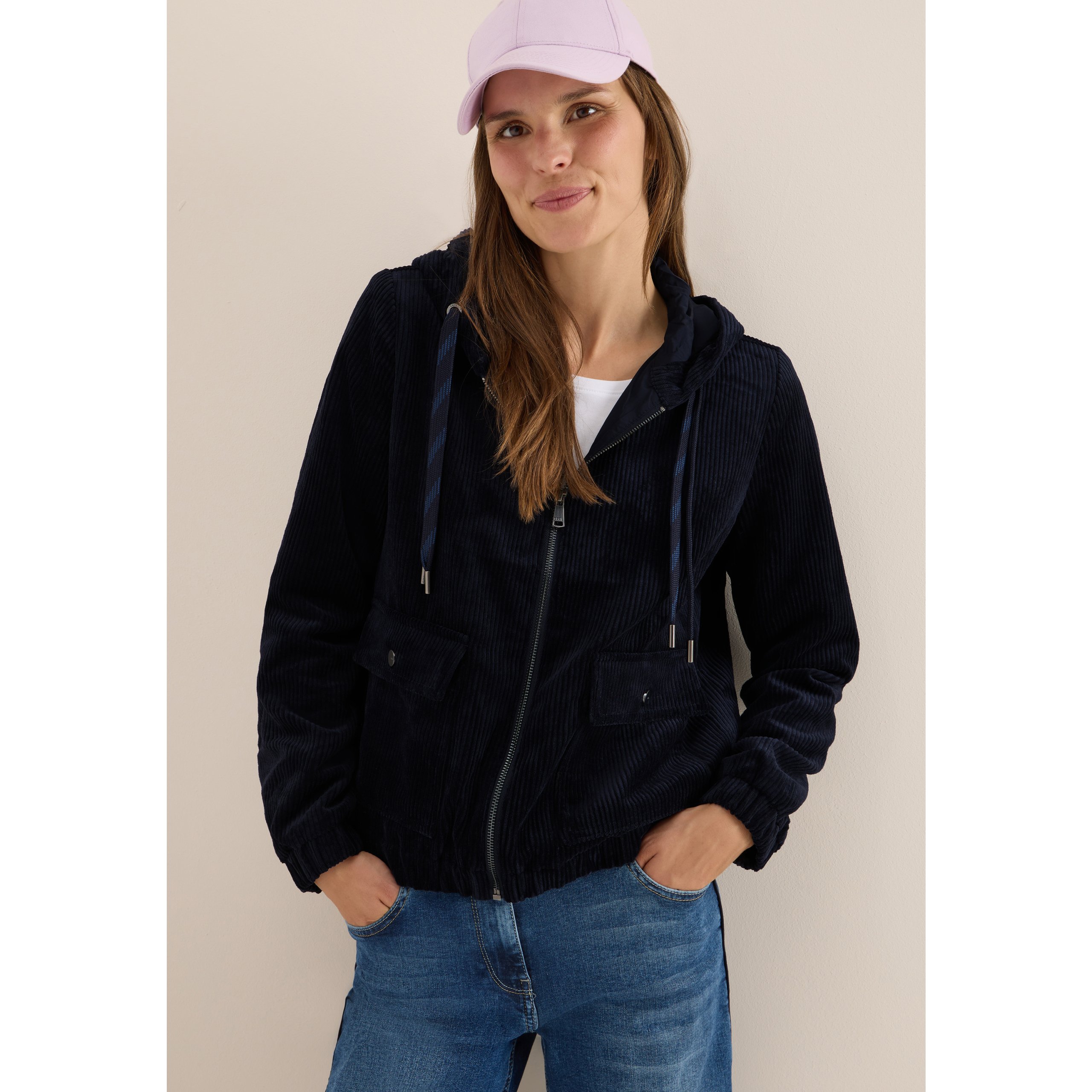 Cecil Navy Corduroy Jacket